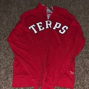 PINK Maryland Terrapins Quarter Zip